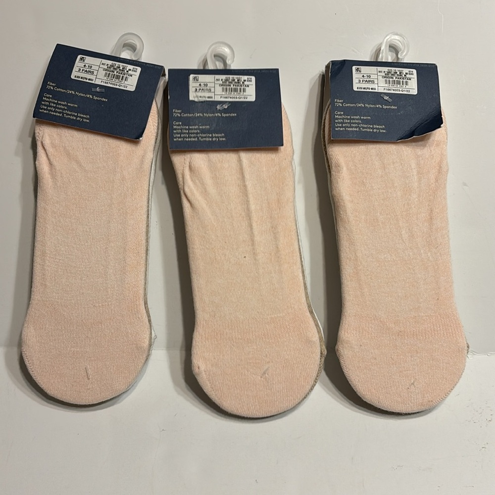 Universal Thread Cotton Blend Loafer Liners 3 Pack Bundle of 3 - Picture 8 of 12